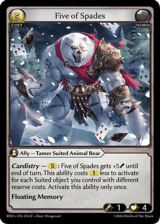 Five of Spades — Radiant Origins