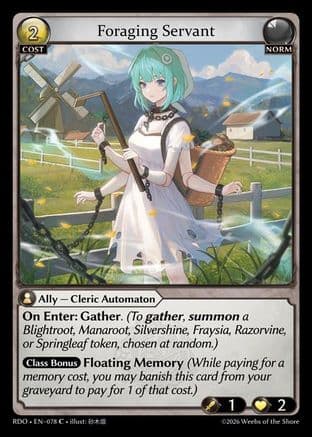 Foraging Servant — Radiant Origins