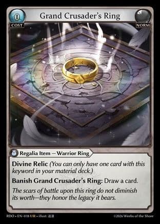 Grand Crusader's Ring — Radiant Origins
