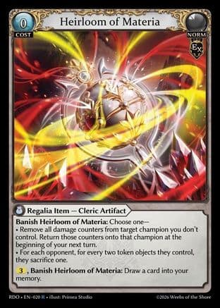 Heirloom of Materia — Radiant Origins