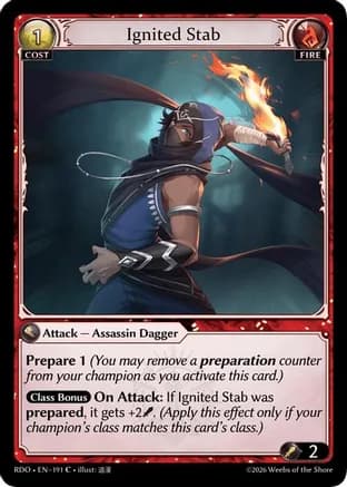 Ignited Stab — Radiant Origins