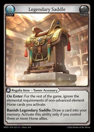 Legendary Saddle — Radiant Origins