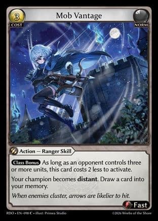 Mob Vantage — Radiant Origins Grand Archive TCG card by Primma Studio