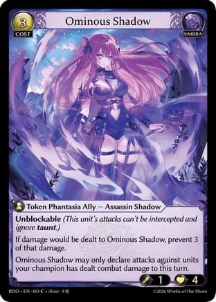 Ominous Shadow — Radiant Origins