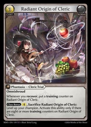 Radiant Origin of Cleric — Radiant Origins