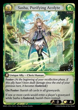Sasha, Purifying Acolyte — Radiant Origins