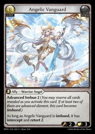 Angelic Vanguard (Curio Foil) — Radiant Origins
