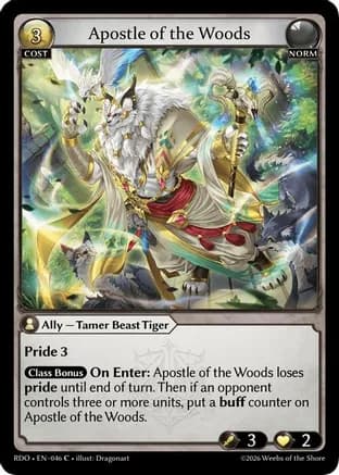 Apostle of the Woods (Curio Foil) — Radiant Origins