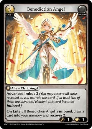 Benediction Angel (Curio Foil) — Radiant Origins