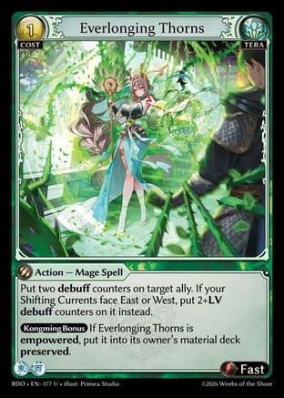 Everlonging Thorns (Curio Foil) — Radiant Origins