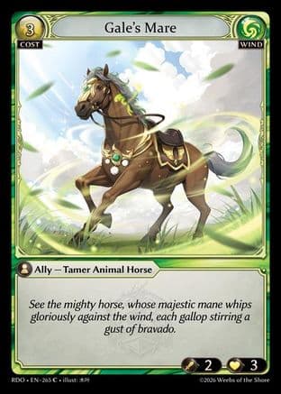 Gale's Mare (Curio Foil) — Radiant Origins