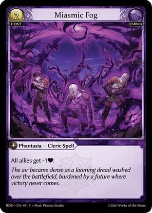 Miasmic Fog (Curio Foil) — Radiant Origins