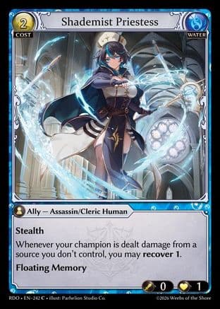Shademist Priestess (Curio Foil) — Radiant Origins