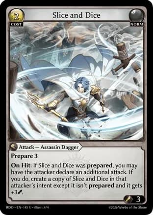 Slice and Dice (Curio Foil) — Radiant Origins