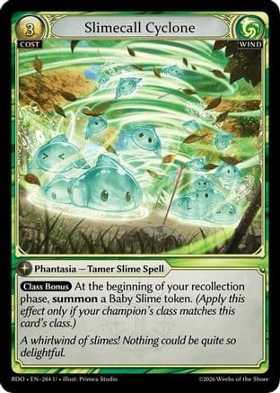 Slimecall Cyclone (Curio Foil) — Radiant Origins