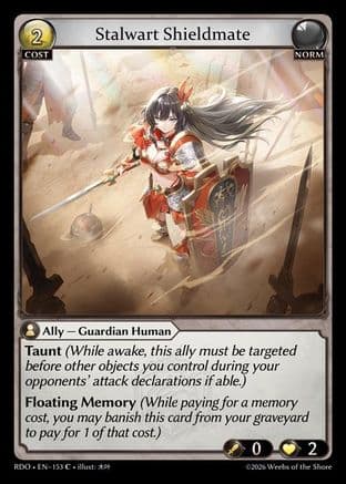 Stalwart Shieldmate (Curio Foil) — Radiant Origins