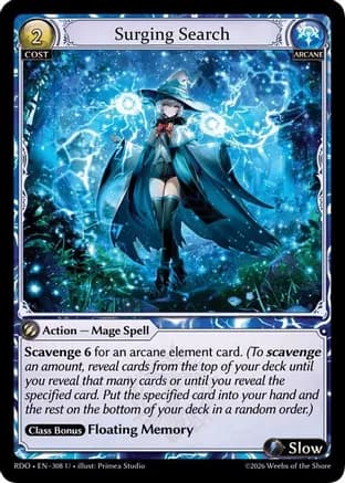 Surging Search (Curio Foil) — Radiant Origins