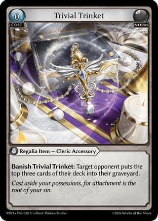 Trivial Trinket (Curio Foil) — Radiant Origins