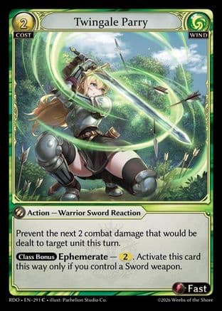 Twingale Parry (Curio Foil) — Radiant Origins