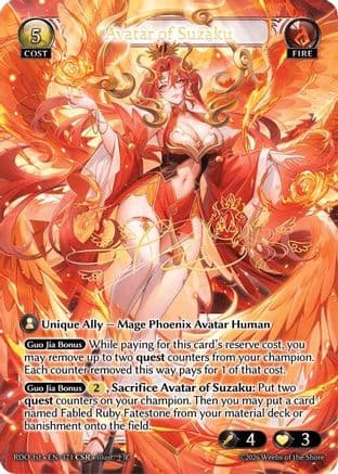 Avatar of Suzaku (CSR) — Radiant Origins