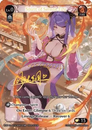 Spirit of Serene Fire (004C) — Radiant Origins