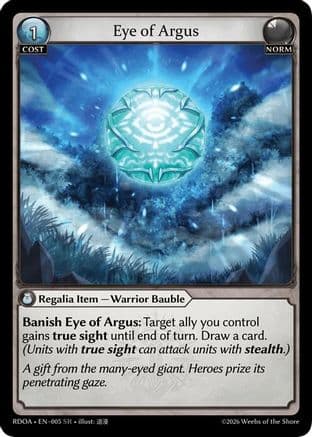 Eye of Argus — Radiant Origins