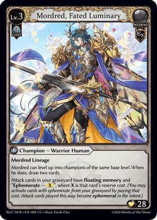 Mordred, Fated Luminary — Mordred Re: Collection, Aurelian Regent