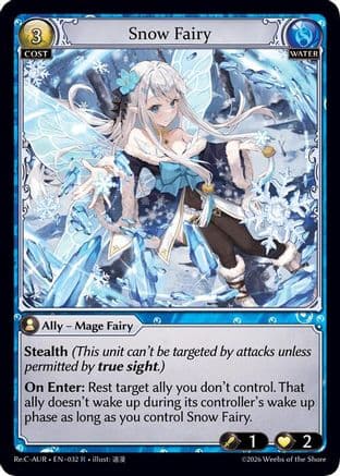 Snow Fairy — Mordred Re: Collection, Aurelian Regent Grand Archive TCG card by Ilnai Hatch Cho