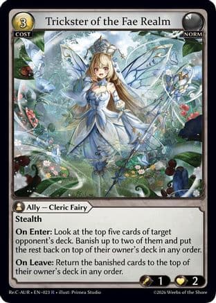 Trickster of the Fae Realm — Mordred Re: Collection, Aurelian Regent
