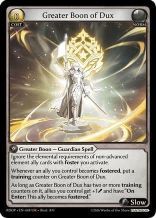 Greater Boon of Dux — Radiant Origins: Pantheon