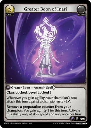 Greater Boon of Inari — Grand Archive TCG card