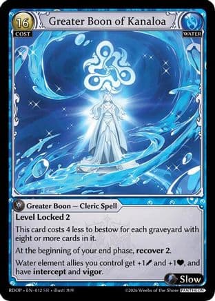 Greater Boon of Kanaloa — Radiant Origins: Pantheon