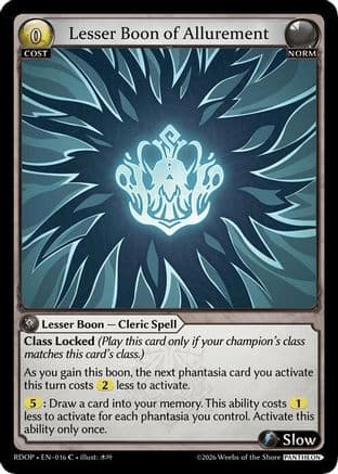 Lesser Boon of Allurement — Radiant Origins: Pantheon