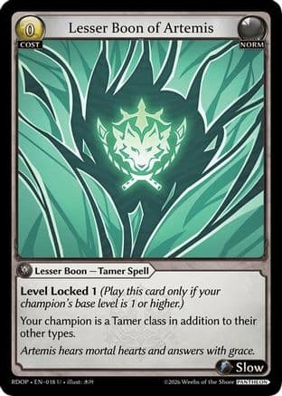 Lesser Boon of Artemis — Radiant Origins: Pantheon