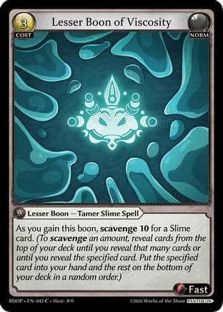 Lesser Boon of Viscosity — Radiant Origins: Pantheon