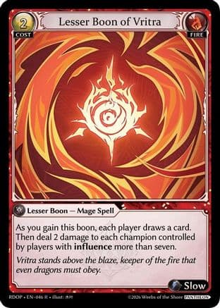 Lesser Boon of Vritra — Radiant Origins: Pantheon