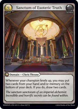 Sanctum of Esoteric Truth — Radiant Origins Event Pack