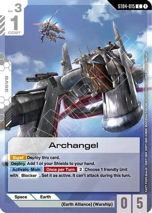 Archangel (Store Tournament Participant Pack 04) — Gundam Promotional Cards