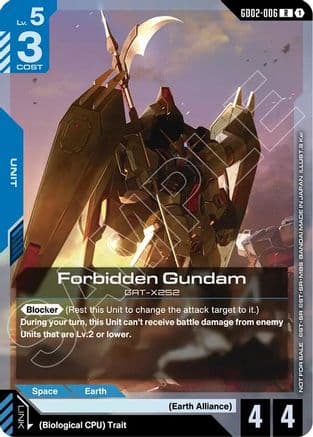 Forbidden Gundam (Store Tournament Participant Pack 04) — Gundam Promotional Cards