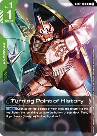 Turning Point of History (Store Tournament Participant Pack 04) — Gundam Promotional Cards
