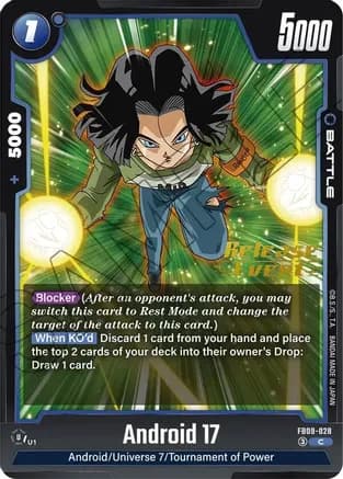 Android 17 - FB09-028 — Dual Evolution Release Event Cards