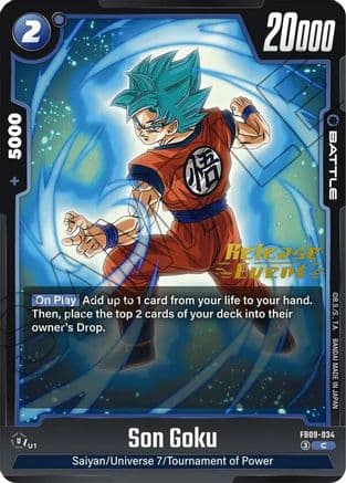 Son Goku - FB09-034 — Dual Evolution Release Event Cards
