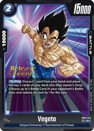 Vegeta - FB09-043 — Dual Evolution Release Event Cards