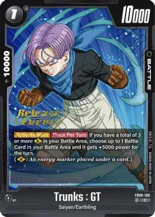Trunks : GT - FB09-108 — Dual Evolution Release Event Cards