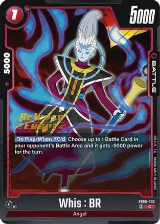 Whis : BR — Dual Evolution Release Event Cards