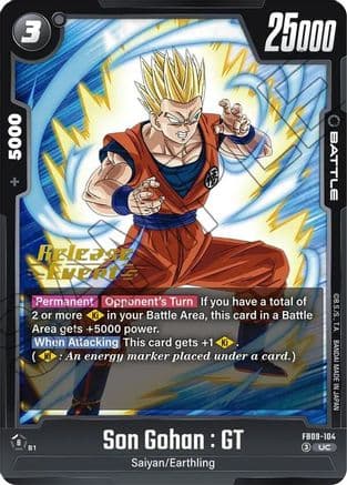 Son Gohan : GT - FB09-104 — Dual Evolution Release Event Cards