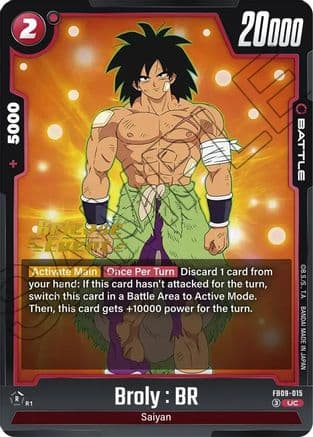 Broly : BR — Dual Evolution Release Event Cards