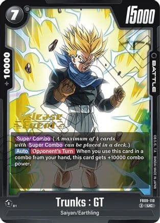 Trunks : GT - FB09-110 — Dragon Ball Super: Fusion World card