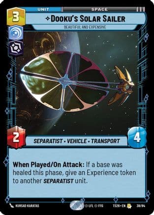 Dooku's Solar Sailer - Beautiful and Expensive — Twin Suns