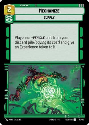 Mechanize — Twin Suns Star Wars: Unlimited card by Marc Escachx